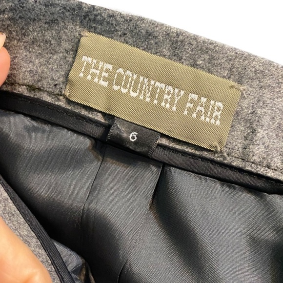 The Country Fair gray wool skirt 6 - Picture 4 of 5